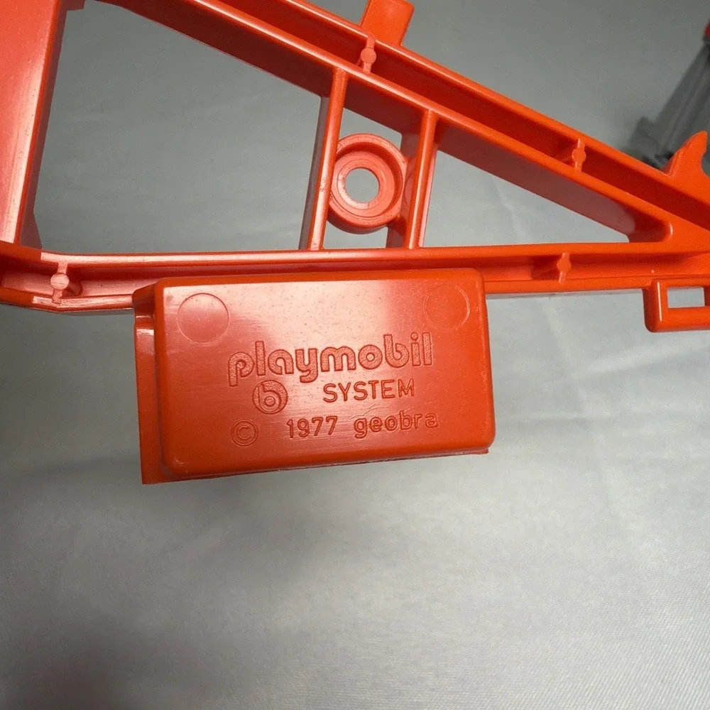 Vintage Red Playmobil Trailer 1977 Rare